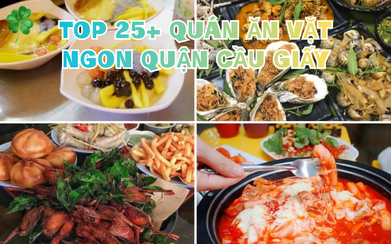 quán ăn vặt hot tại Cầu Giấy